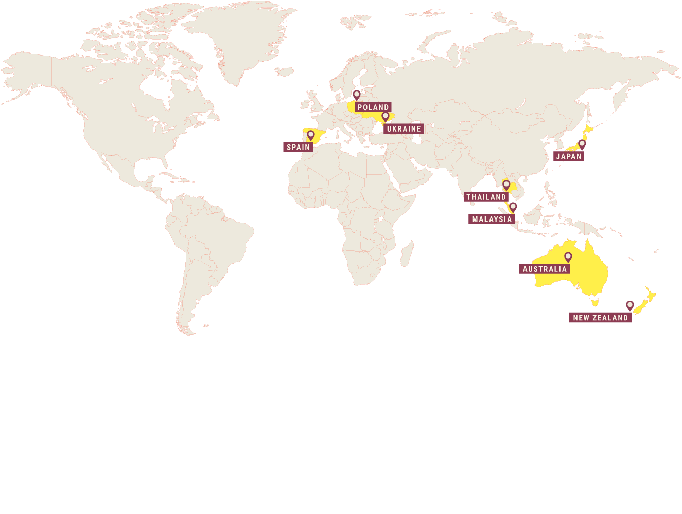 world map eggs