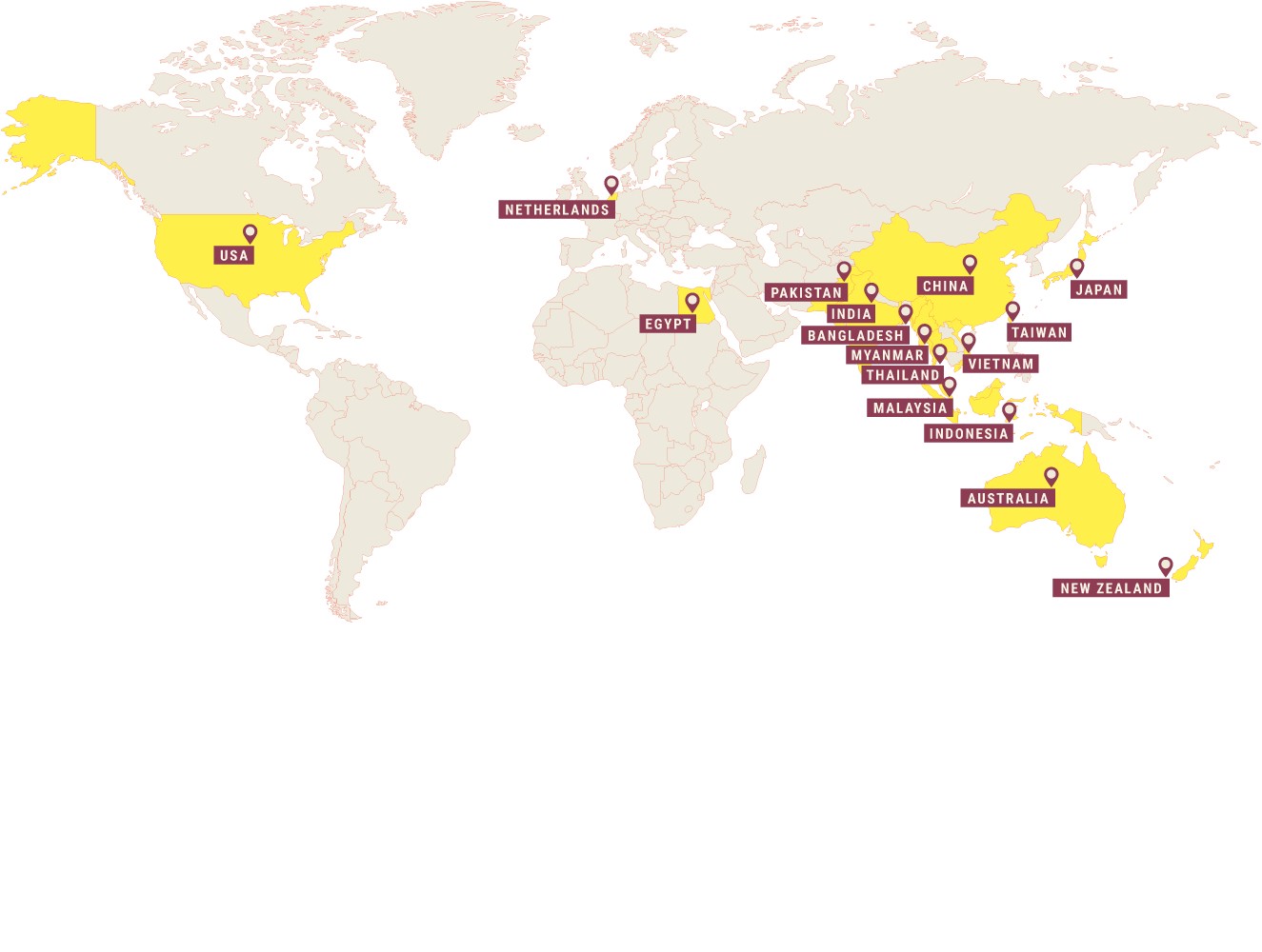 world map vege