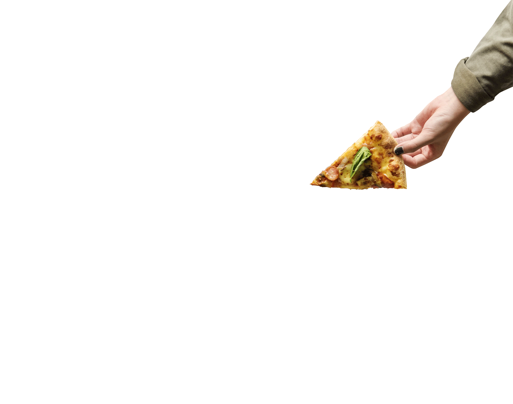 pizza hand