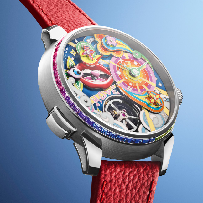 Louis Vuitton Tambour Taiko Arty Automata with grand feu enamel dial